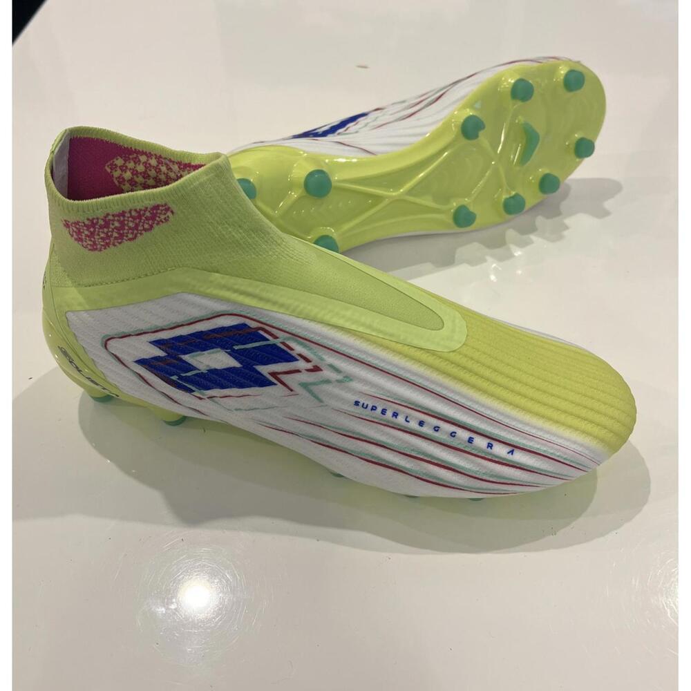 $210 Lotto Solista 100 Gravity VIII FG Soccer Cleats Unisex -Men's size 10.5 - Picture 9 of 13